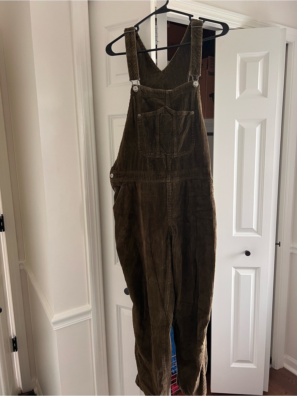 Old Navy Olive Corduroy Overalls Jumpsuit